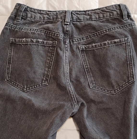 Garage 90's Straight | Washed Black Wide Leg Jeans | Size 25 - Picture 4 of 13